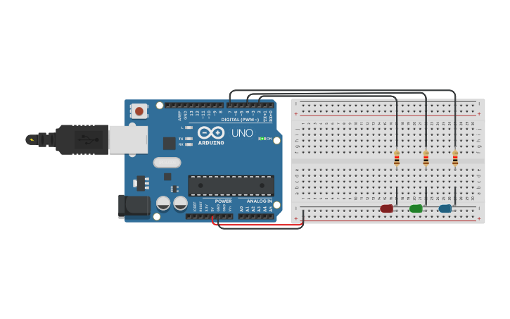 Circuit design Input Serial Monitor Program - Tinkercad