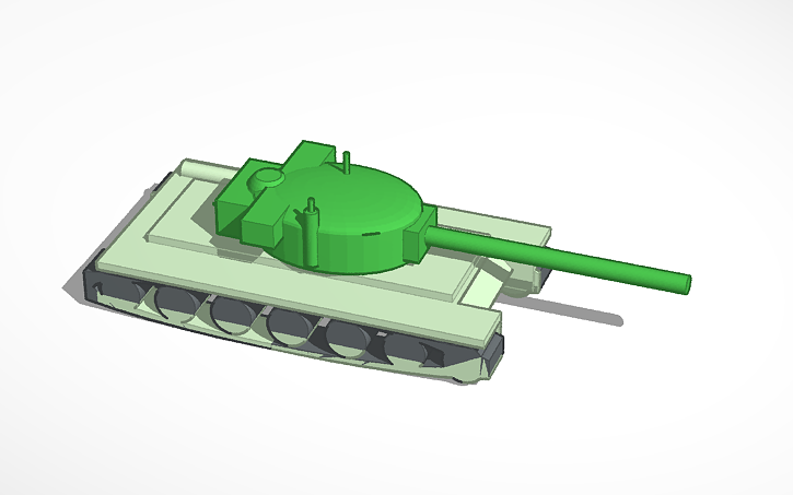 3D design t29 tank - Tinkercad