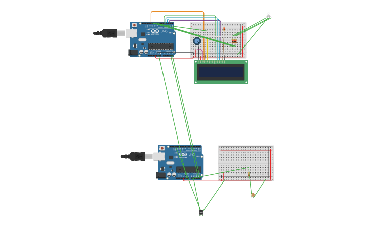 Circuit design Master-Slave - Tinkercad