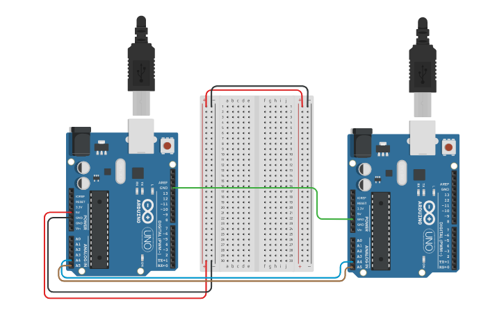 Circuit design I2C Communications Part 1 | Tinkercad