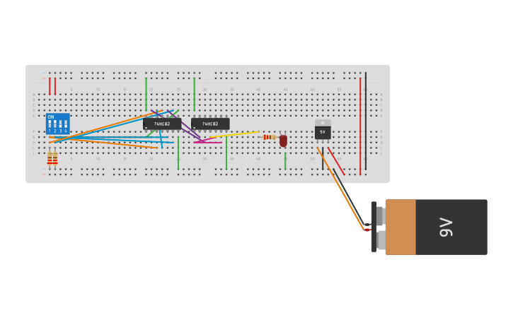 Circuit design Sabastian EJEMPLO NOR | Tinkercad