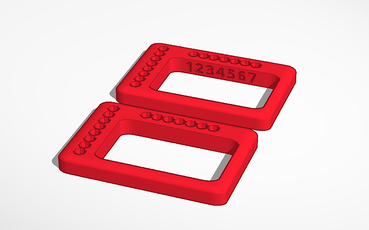 3D design CFseq Index Tube Rack - Tinkercad