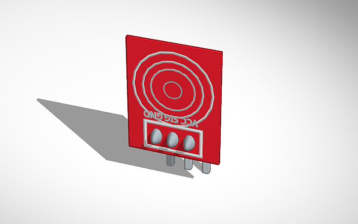 Toch Sensor Vector 3D design Touch sensor TP223 - Tinkercad