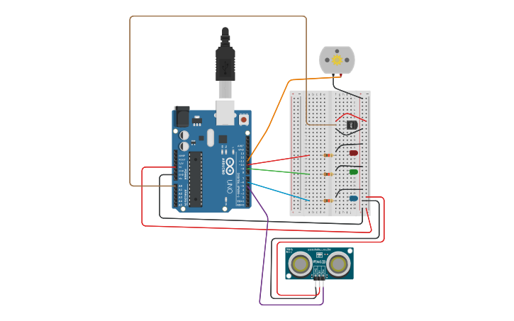 Circuit design Develop an arduino circuit - Tinkercad