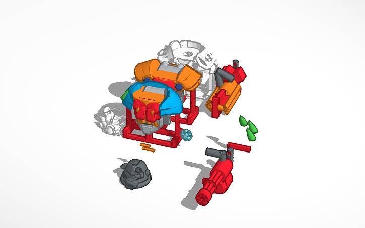 3d Design Copy Of Lego Fallout Power Armor Pack Tinkercad