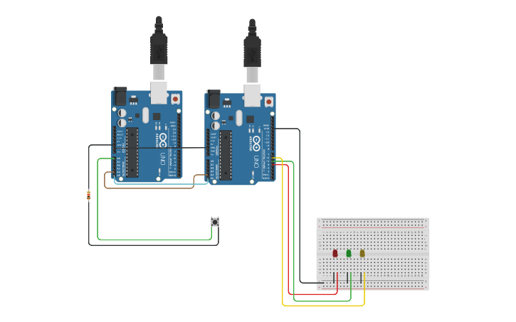 Circuit design 624244011 งานที่ 2 Master-slave | Tinkercad