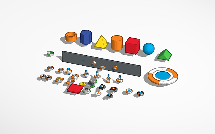 Tinkercad Components List 3D design Joint Component 3D elements 01 - Tinkercad