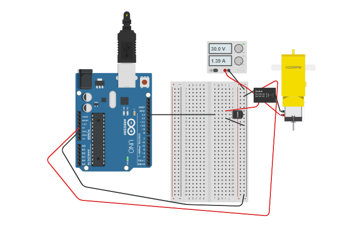 Circuit design Relay | Tinkercad