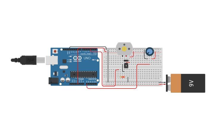 Circuit design Analog Input Assignment 1-2 | Tinkercad