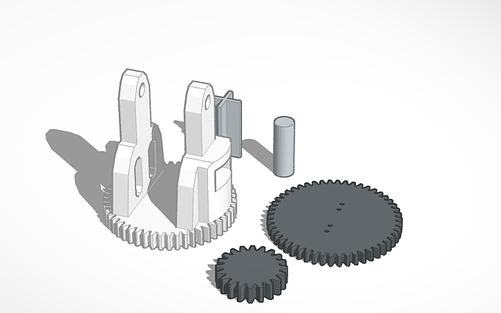 3D design 3d printed solar tracker parts - Tinkercad