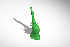 3d Design Statue Of Libertywith Glock Tinkercad - 