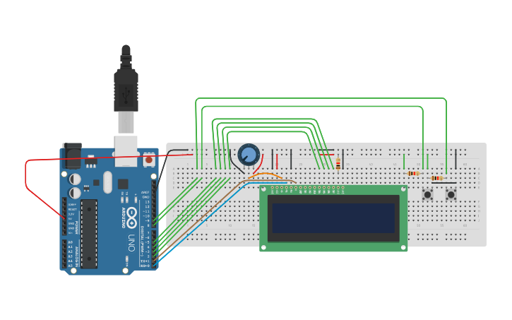 Circuit design Reloj - Tinkercad