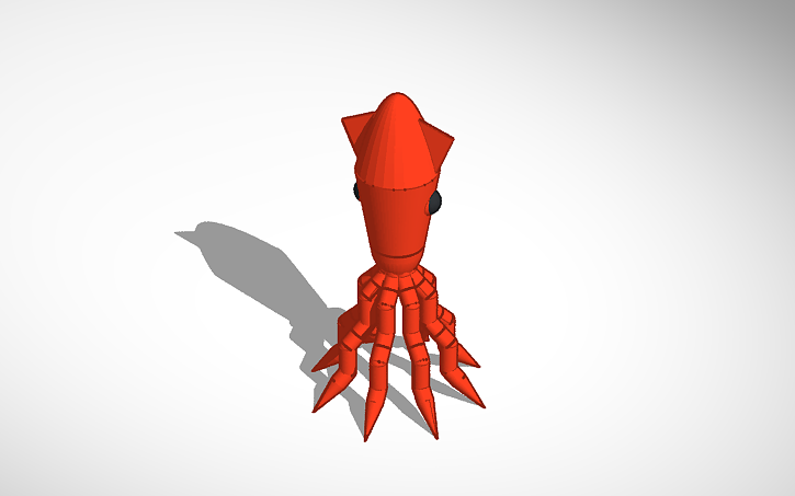 3D design Squid - Tinkercad