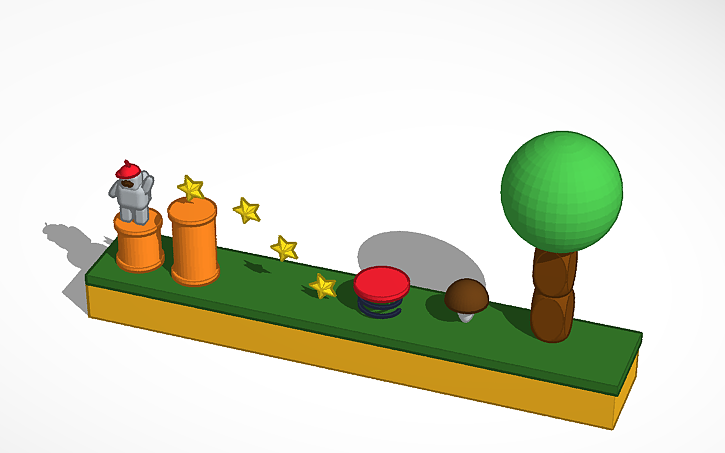 3d tinkercad нарисовать паровозик