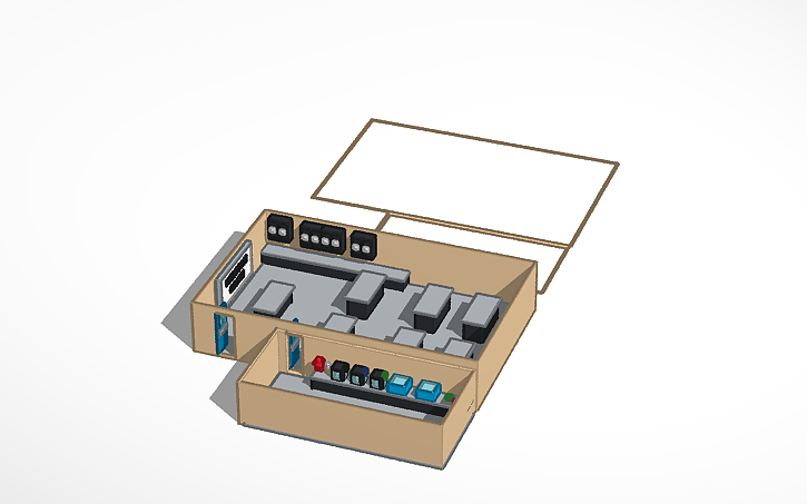 3D design Floor Plan Computer Lab Tinkercad