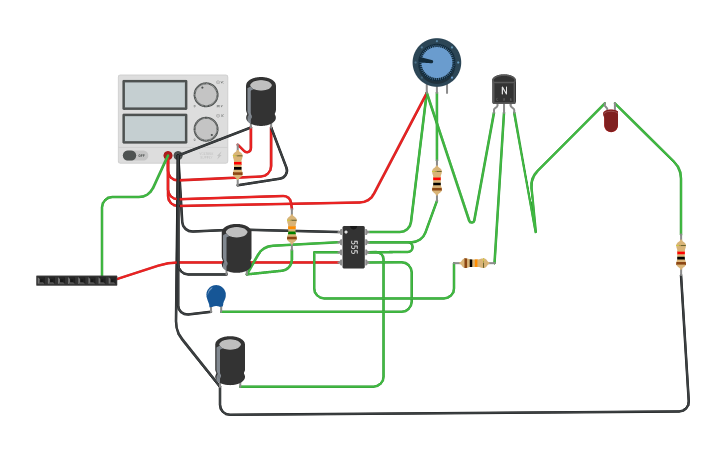 Circuit design 555 Timer Circuit | Tinkercad