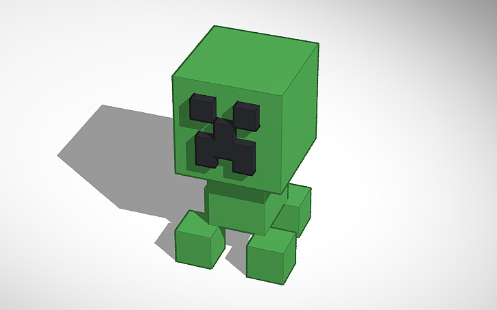 3D design MINECRAFT CREEPER - Tinkercad