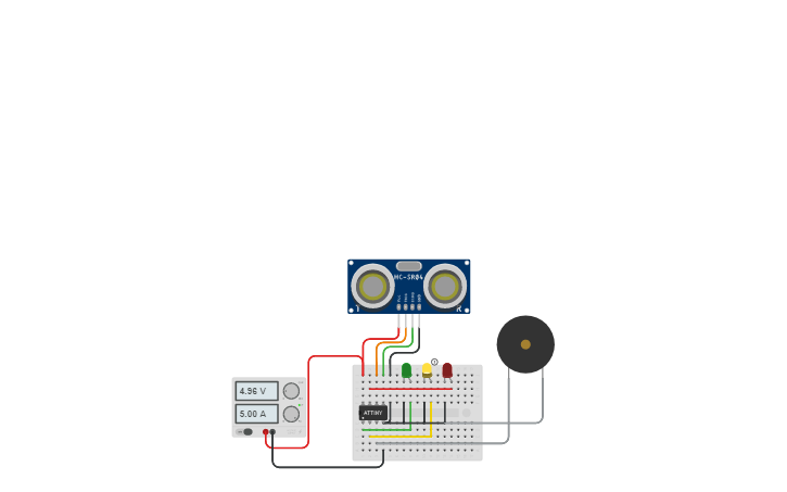 Circuit design Smart Parking System For Car - Tinkercad
