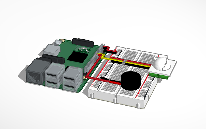 Raspberry Pi Cad/design 3D design Raspberry Pi 3 - Tinkercad