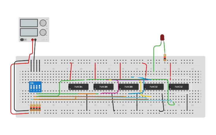 Circuit design Práctica Tinker - Tinkercad