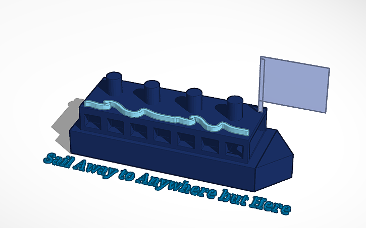 3D design HiTech Ship Sana - Tinkercad
