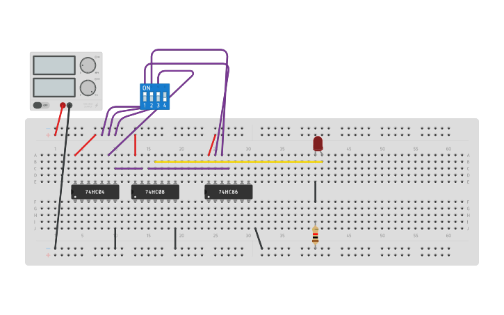 Circuit design Lab 4 Circuit - Tinkercad