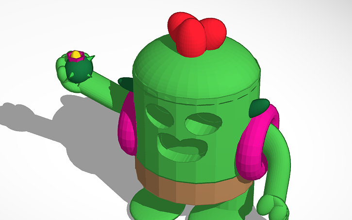 3d Design Brawl Stars Spike Tinkercad