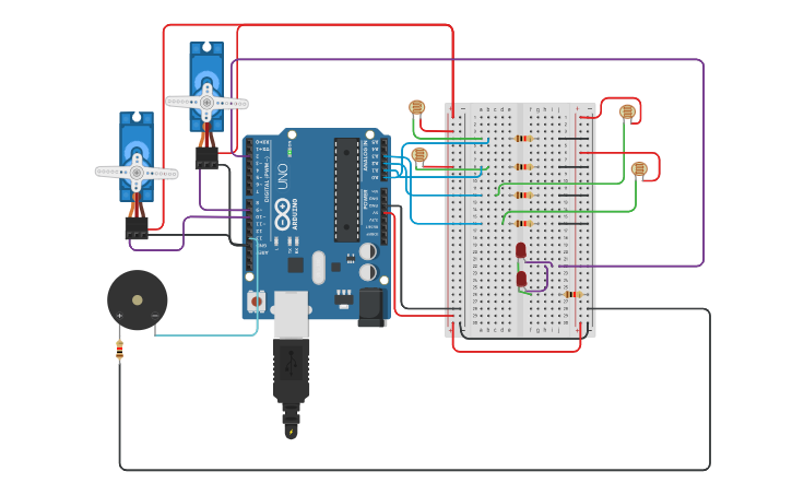 Circuit design SunSync Dynamo - Tinkercad
