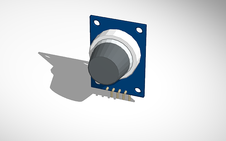 3D design MQ Sensor for Combustible Gas - Tinkercad