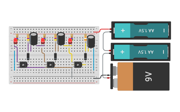 Circuit design Transistor Activity 2 - Tinkercad