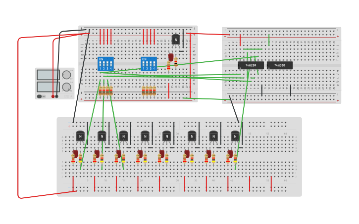 Circuit design Ex 3 tp1 | Tinkercad