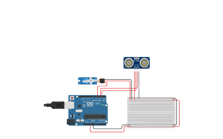 Circuit design Ultra Servo - Tinkercad