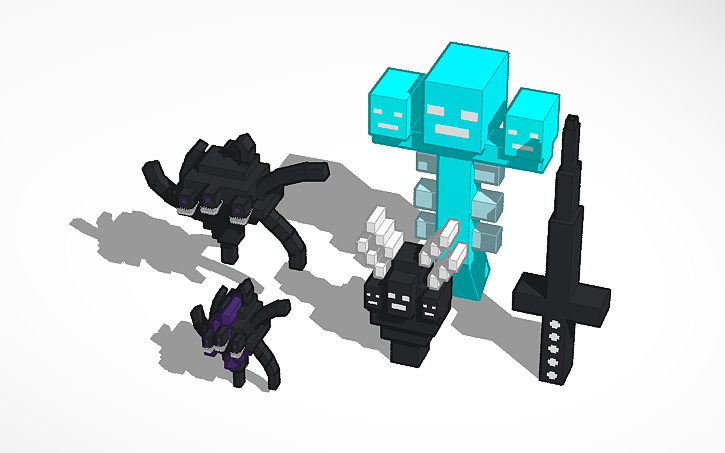 3D design Items related to the wither storm and witherzilla | Tinkercad