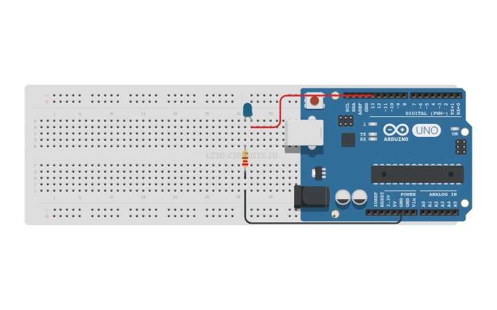 Circuit design 1 - Blink | Tinkercad