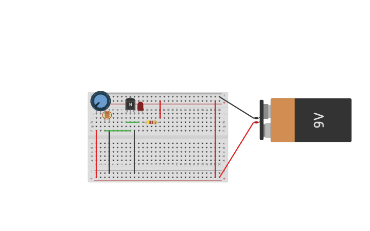 Circuit design Light sensor light - Debug - Tinkercad