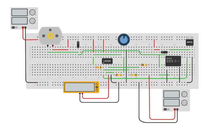 Circuit design Controlador ON/OFF | Tinkercad