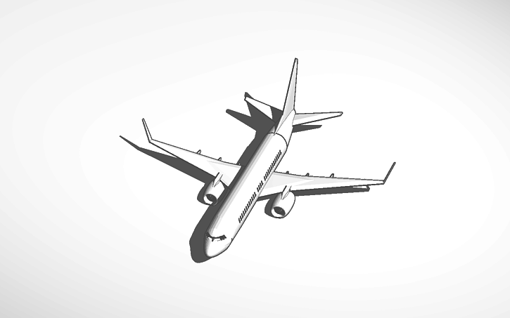 3D design Plane - Tinkercad