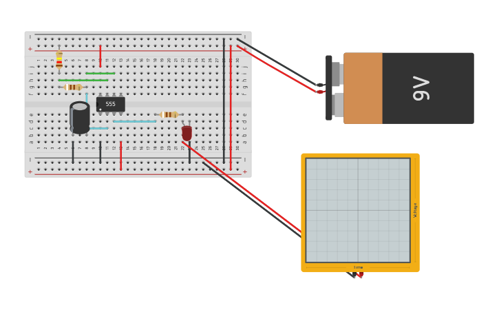 Circuit design Генератор NE555 | Tinkercad