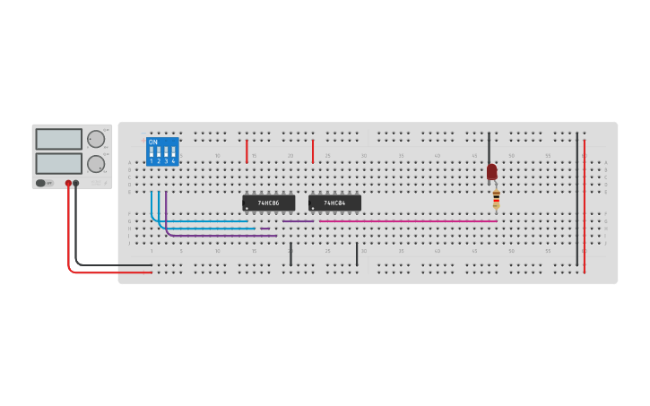 Circuit design Odd Parity Generator | Tinkercad