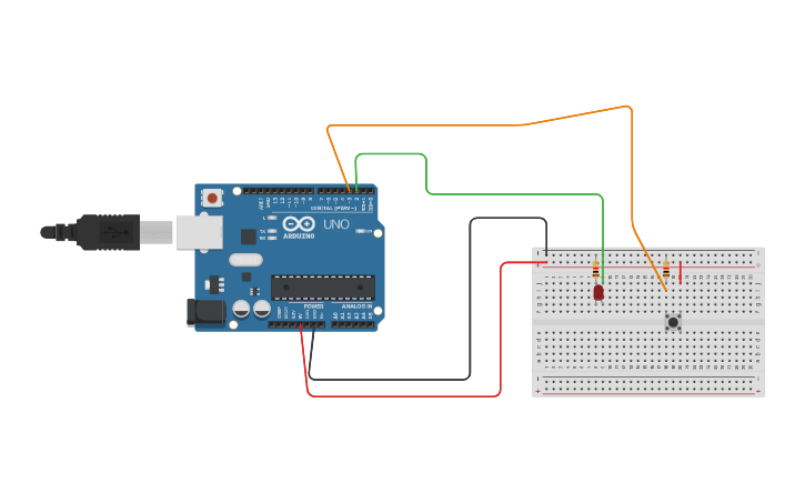 Circuit design Proyectó de encendido y apagado de LED con un pulsador ...