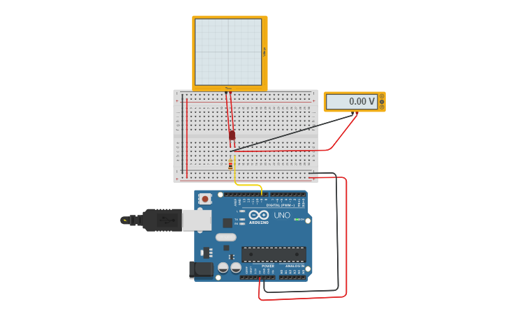 Circuit design Fade LED | Tinkercad