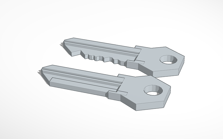 3D design Base Key and Key | Tinkercad