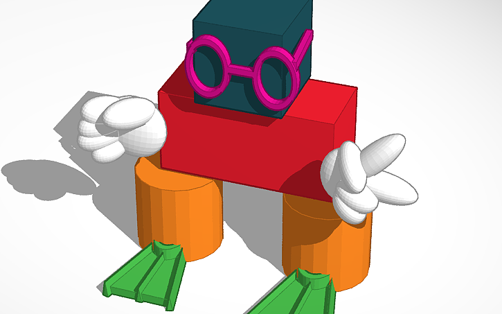 3D design robo dude - Tinkercad