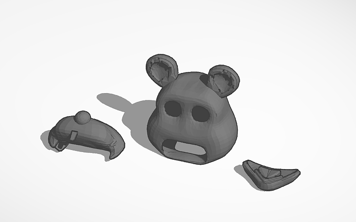 3D design Cyberamic Chuck E Cheese Head - Tinkercad