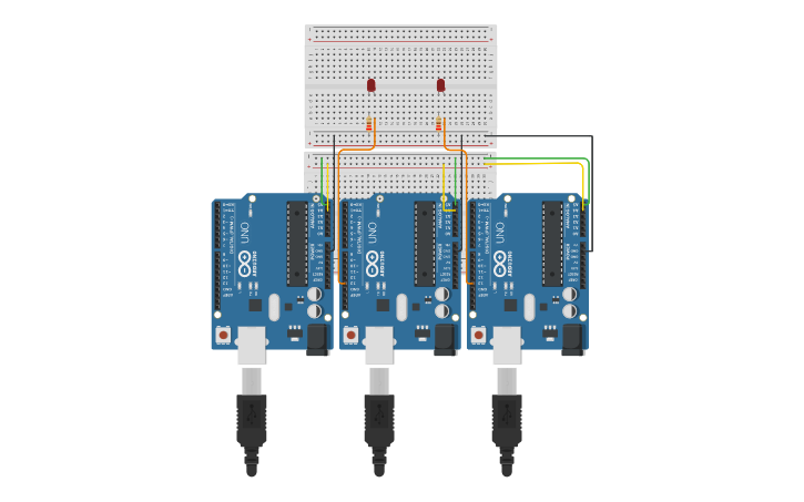 Circuit design I2C - Tinkercad
