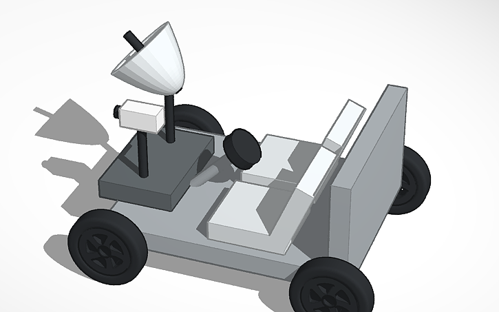 Simple Rover Tinkercad 3D design Moon ROver - Tinkercad