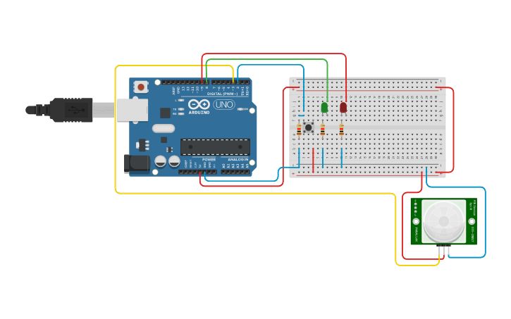 Circuit design Sistema de Conteo de Cajas - Tinkercad