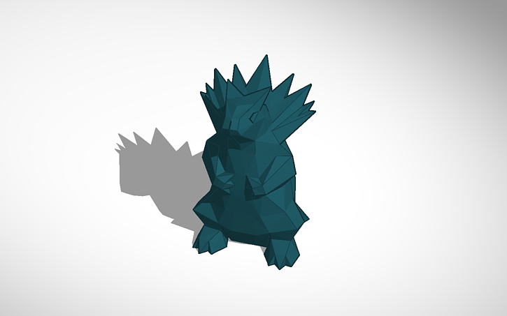 3D design Epic Typhlosion Tinkercad