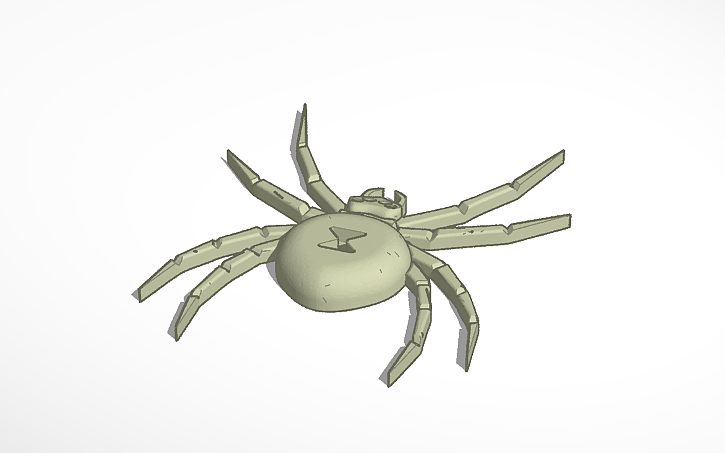 3d Design Spider Tinkercad 