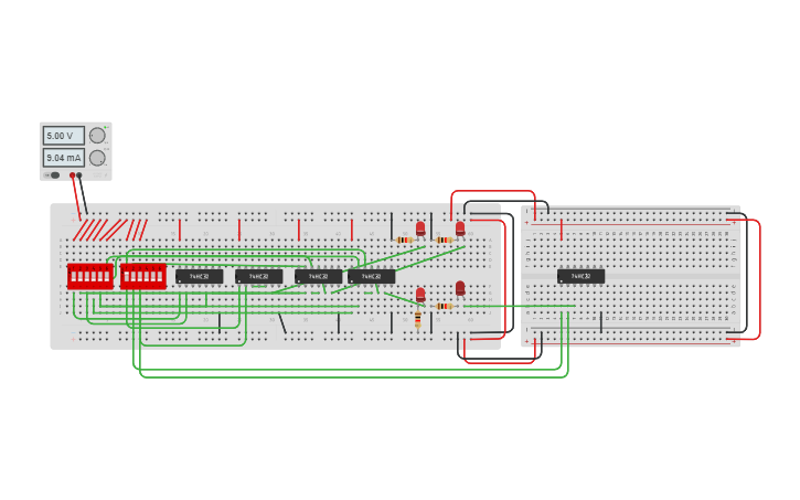 Circuit Design Codificador Decimal Para Bcd Tinkercad 7153